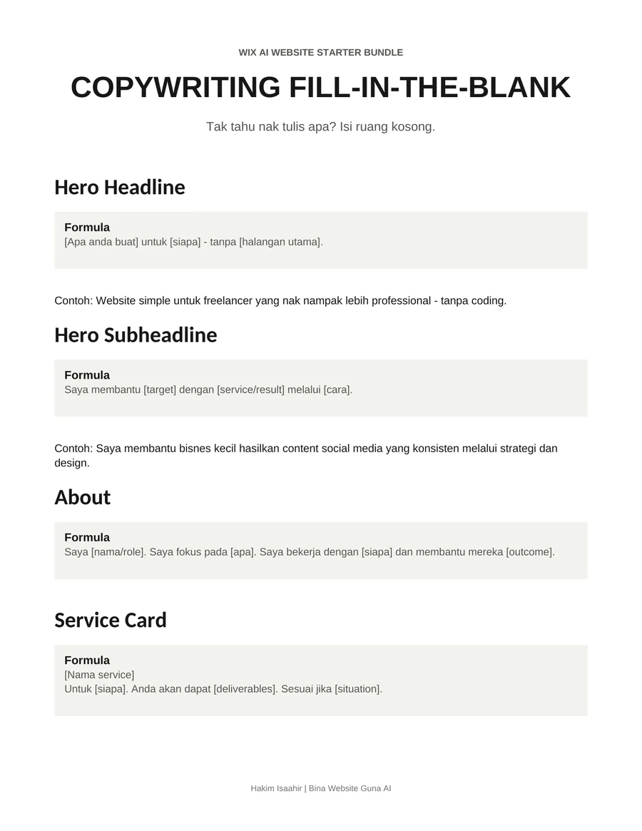 Copywriting Pack