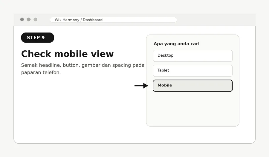 Mobile view