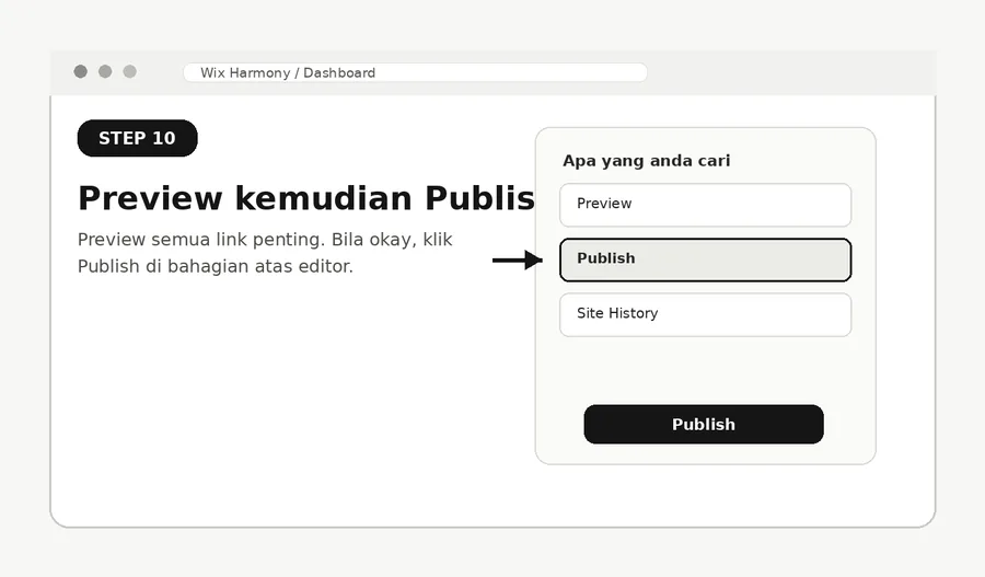 Preview and publish